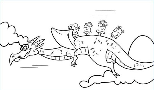 A printable coloring page