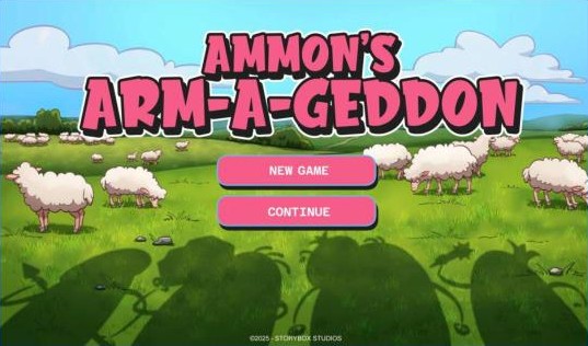 Title screen of a Thumby video game